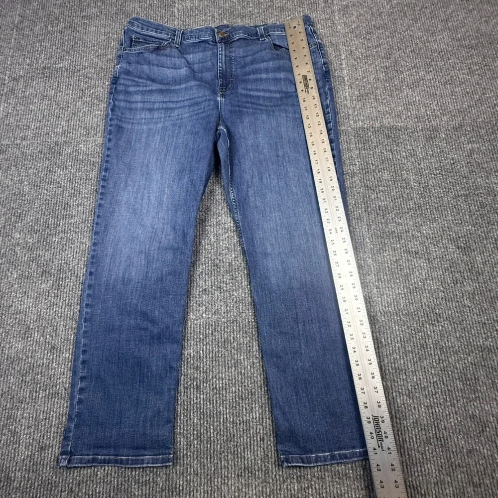 LL Bean BeanFlex Classic Fit Jeans Mens 42x30 Blue Stretch Denim 511182
